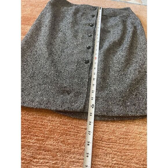 Vintage Made in USA Talbots Women's Wool Blend Button Down Lined Skirt Size 16 - Picture 5 of 8